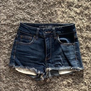 AE high rise shortie shorts in super stretch